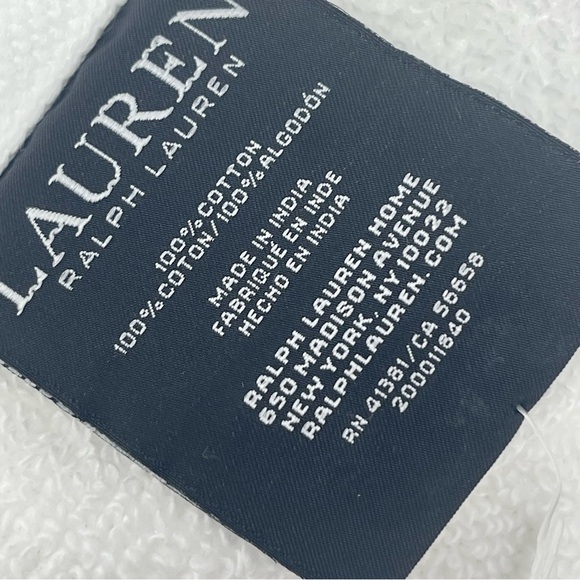 Lauren Ralph Lauren Wescott Wash cloths set of 4 Sailcloth White NWT - Picture 3 of 5